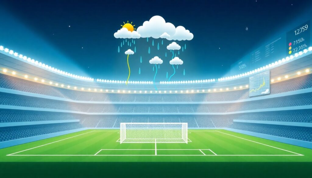 Как влияют погодные условия на футбольный матч - иллюстрация