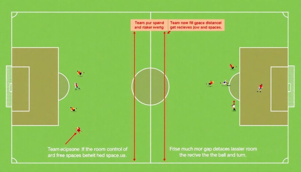 Как тренеры выстраивают игровую дистанцию между линиями - иллюстрация