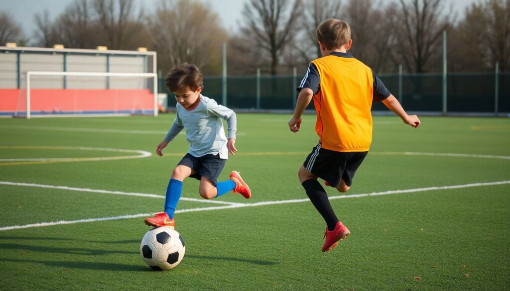 Как развивать технику дриблинга у детей и подростков - иллюстрация