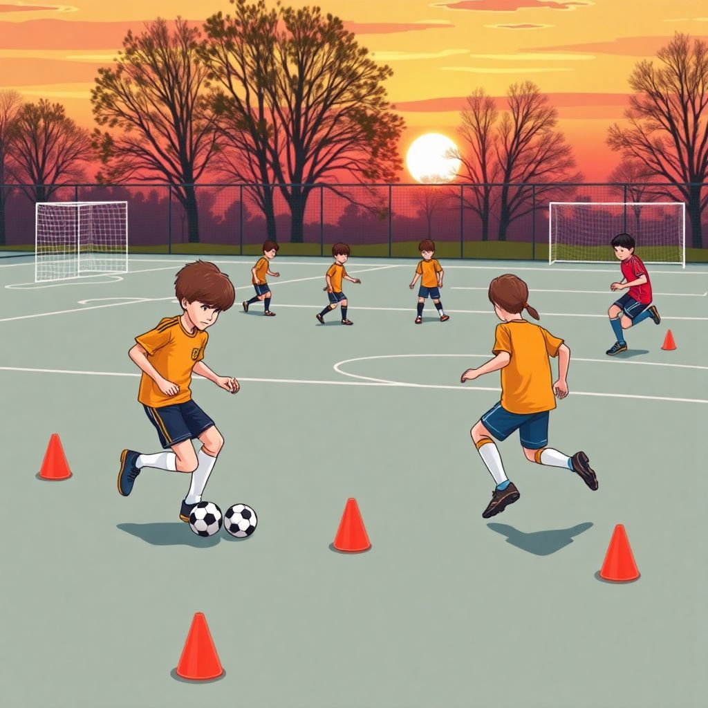 Как развивать технику дриблинга у детей и подростков в футболе