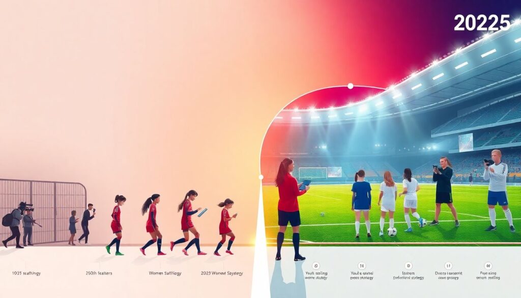 История женского футбола: ключевые моменты и героини - иллюстрация