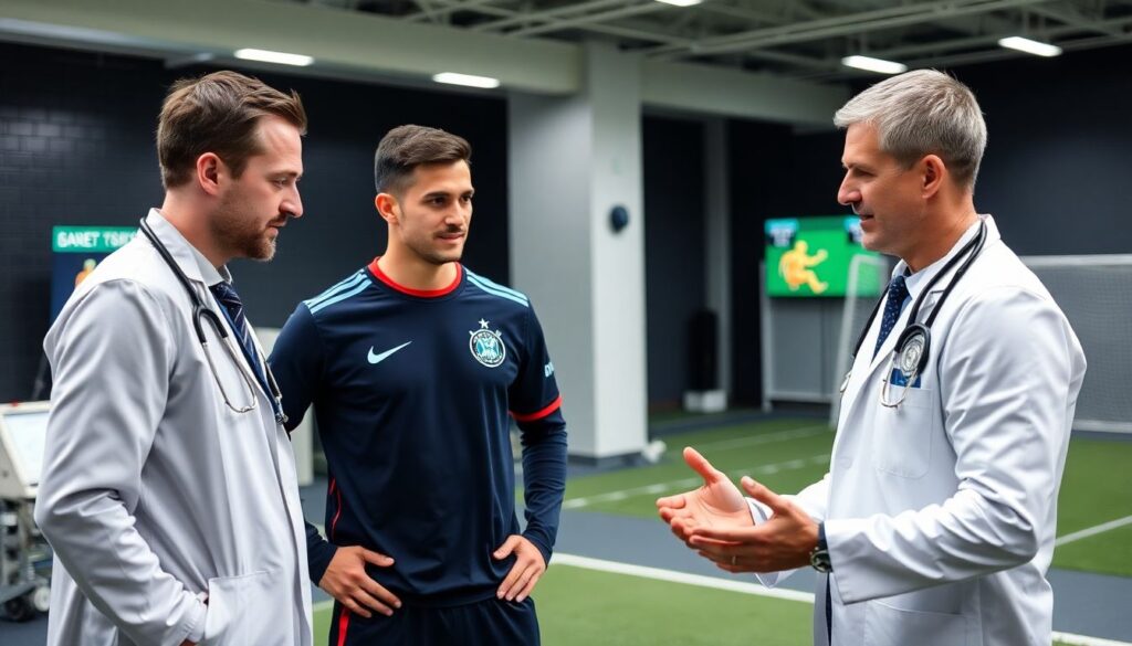 Как проходит восстановление после травм у футболистов - иллюстрация