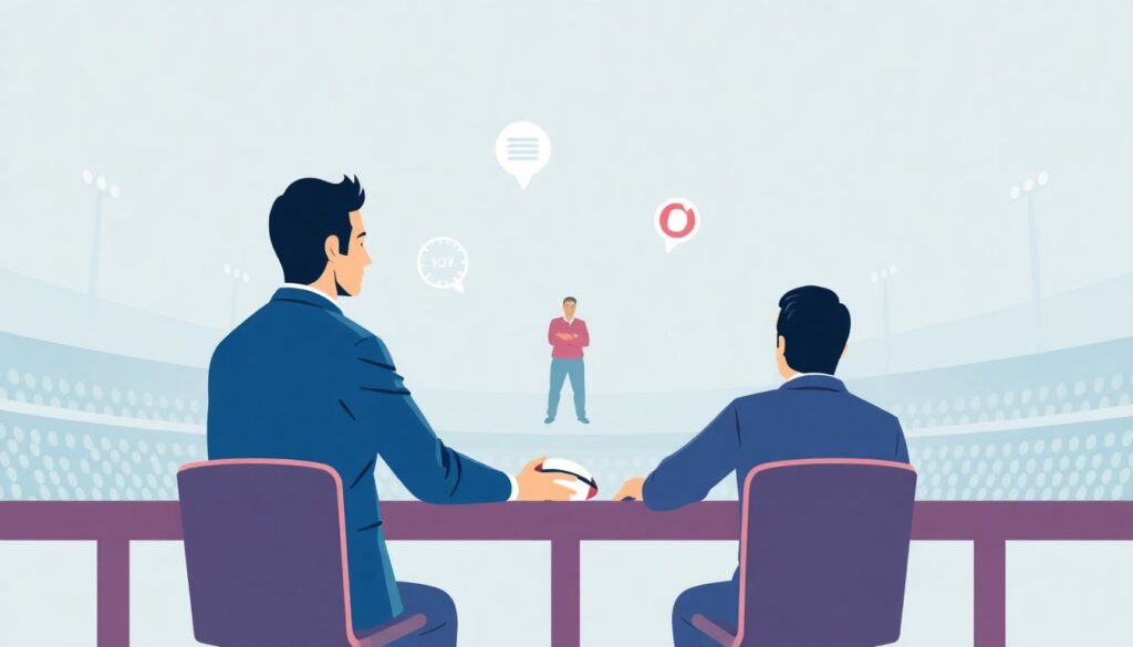 История регбийного и футбольного сотрудничества в кадрах адаптации - иллюстрация