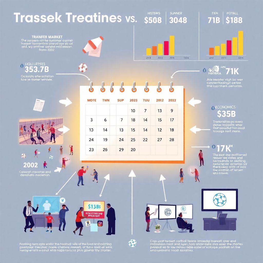 История трансфертных окон: ключевые периоды и влияние на футбол