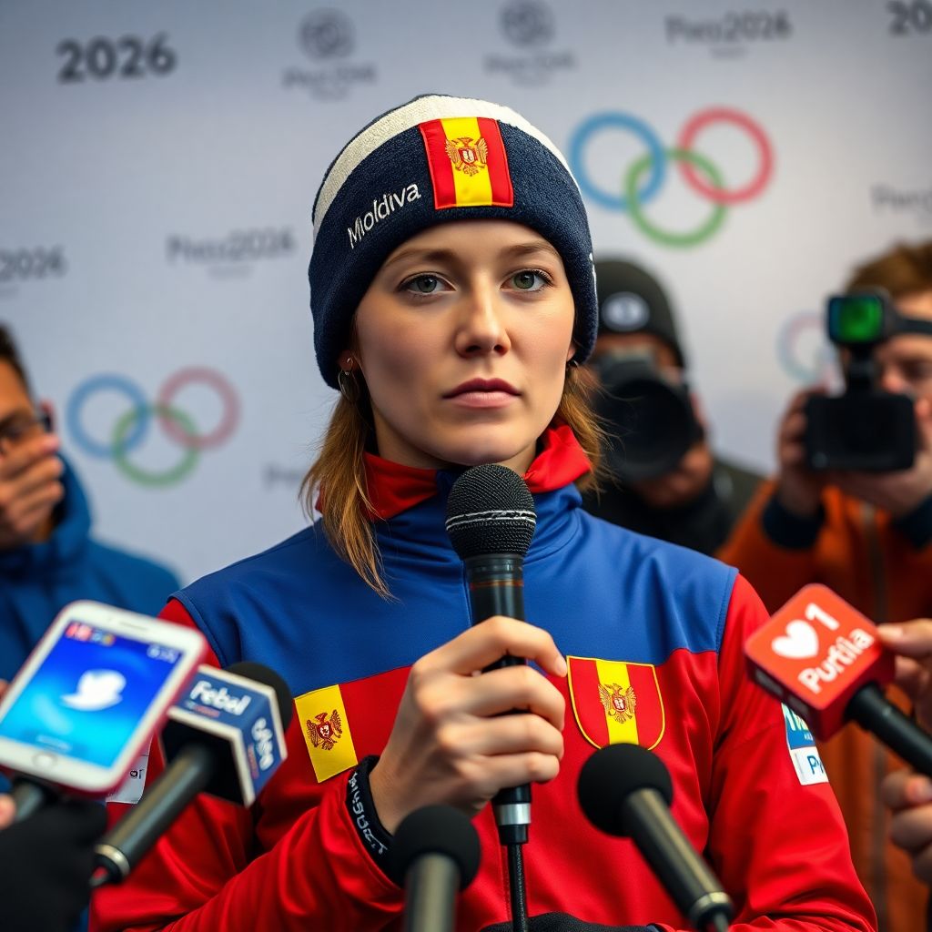 Знаменосец Молдавии Елизавета Хлусович объяснила скандал из‑за соцсетей